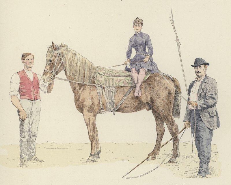Treinadores de cavalos (cor litho) de Jules Arsene (after) Garnier