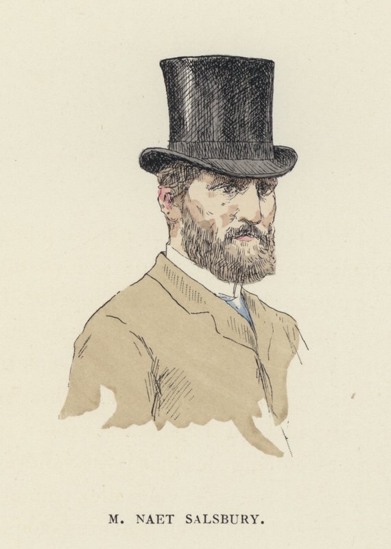 M Naet Salsbury (cor litho) de Jules Arsene (after) Garnier