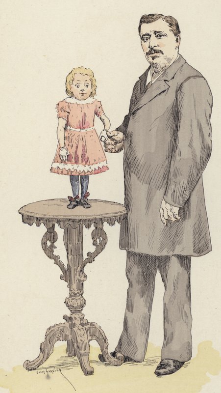 Anão (cor litho) de Jules Arsene (after) Garnier