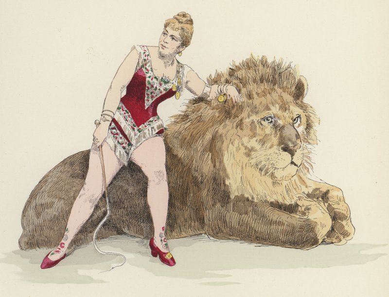 Domador de leões fêmea de Jules Arsene Garnier
