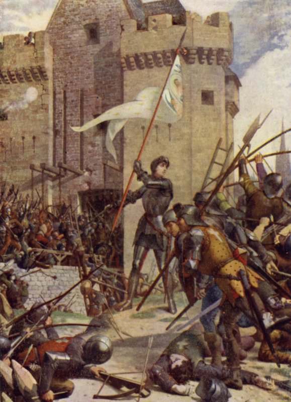 O alívio de Orleans por Joana d&39;Arc, 1429 de Jules Eugene Lenepveu