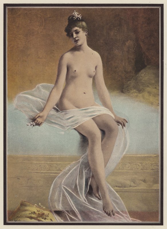 Fragilidade (cor litho) de Jules Frederic Ballavoine