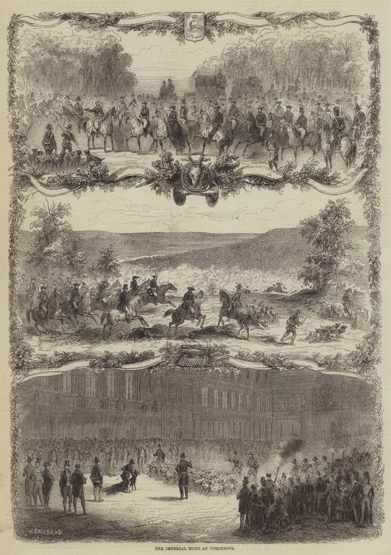 A caça imperial em Compeigne de Jules Gaildrau