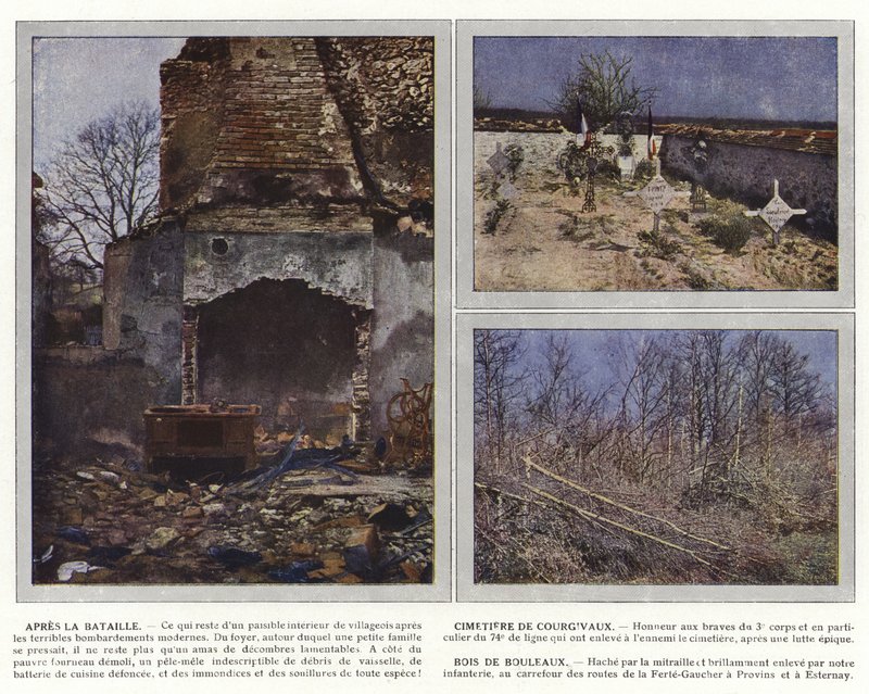 Após a Batalha, Cemitérios de Courgivaux, Birch Wood de Jules Gervais Courtellemont