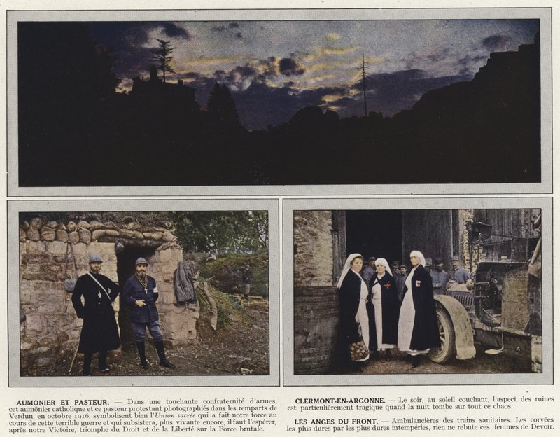 Aumonier e Pasteur, Clermont-en-Argonne, os anjos da frente de Jules Gervais Courtellemont