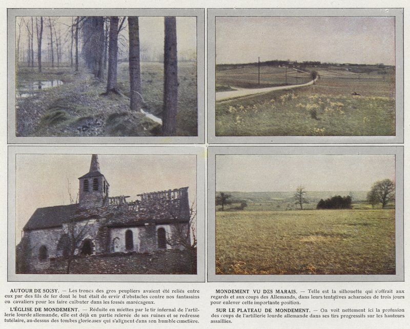 Em torno de Soisy, Mondement vu des Marais, A Igreja de Mondement, No Planalto de Mondement de Jules Gervais Courtellemont