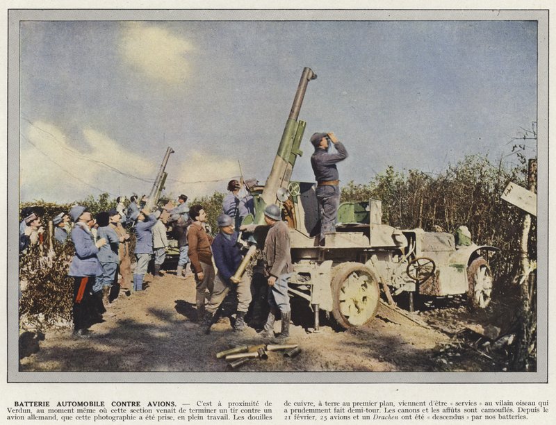 Bateria de automóvel contra aviões de Jules Gervais Courtellemont