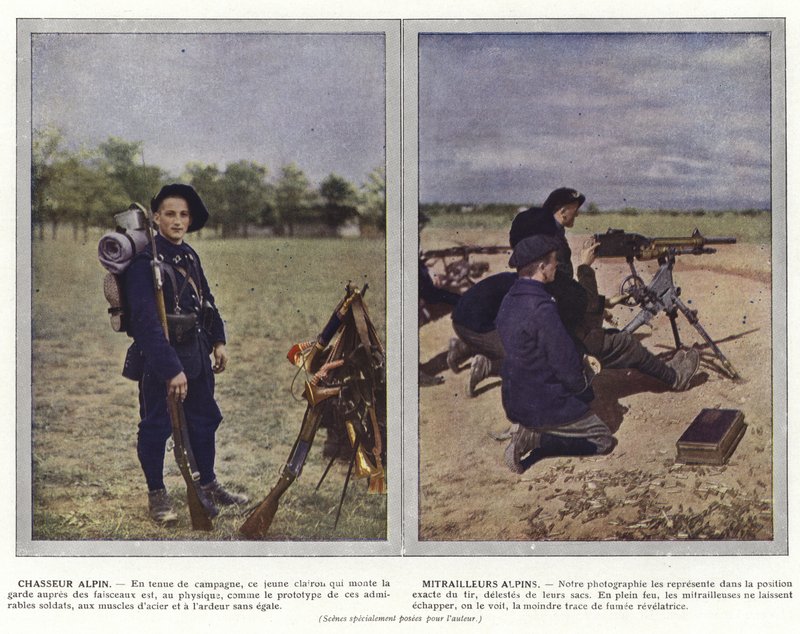 Caçador alpino, artilheiros alpinos de Jules Gervais Courtellemont
