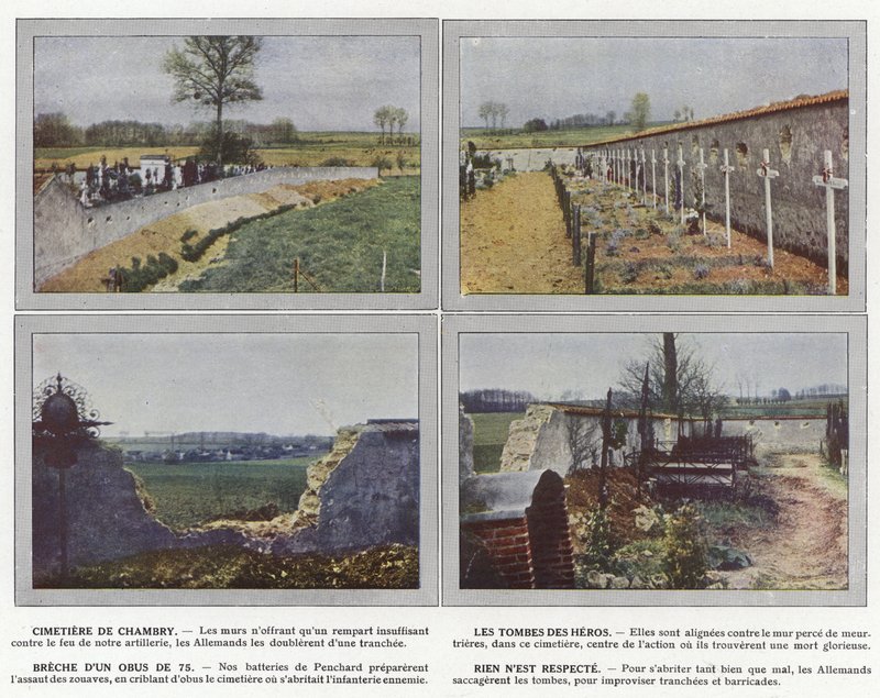 Cemitérios Chambry, Os Túmulos dos Heróis, Violação De Um Obus 75, Nada É Respeito de Jules Gervais Courtellemont