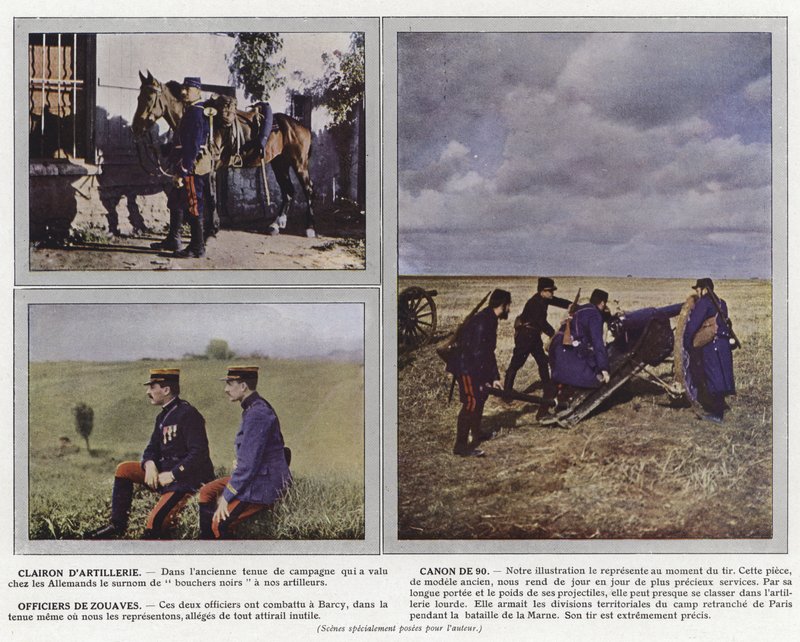 Clarion de Artilharia, Canhão de 90, Oficiais de Zouaves de Jules Gervais Courtellemont