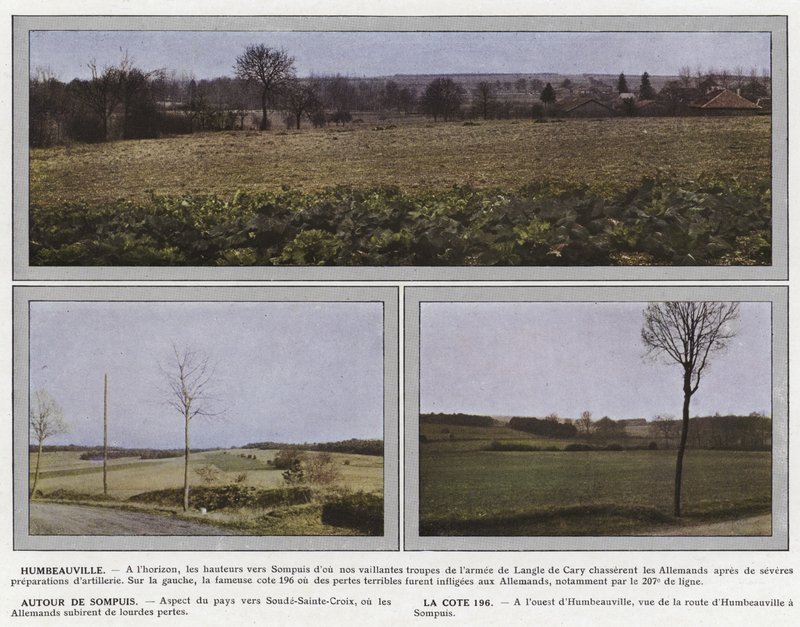 Humbeauville, em torno de Sompuis, The Cote 196 de Jules Gervais Courtellemont