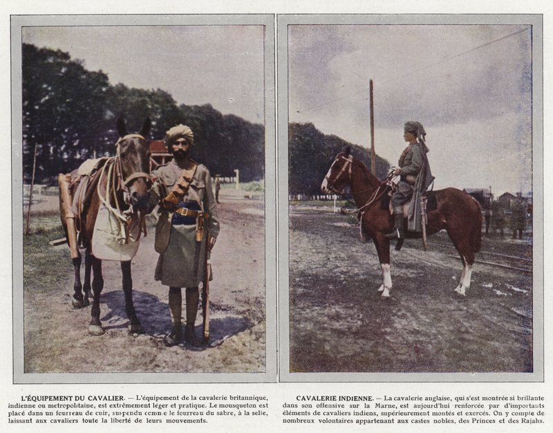 Equipamento de cavalaria, cavalaria indiana de Jules Gervais Courtellemont