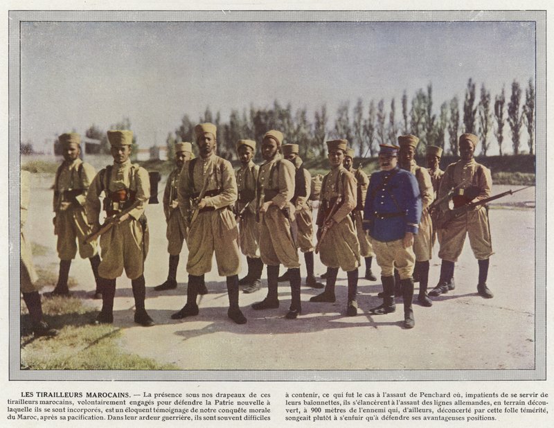 Os Tirailleurs marroquinos de Jules Gervais Courtellemont