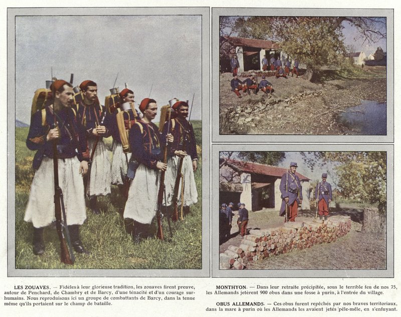Os Zouaves, Monthyon, conchas alemãs de Jules Gervais Courtellemont