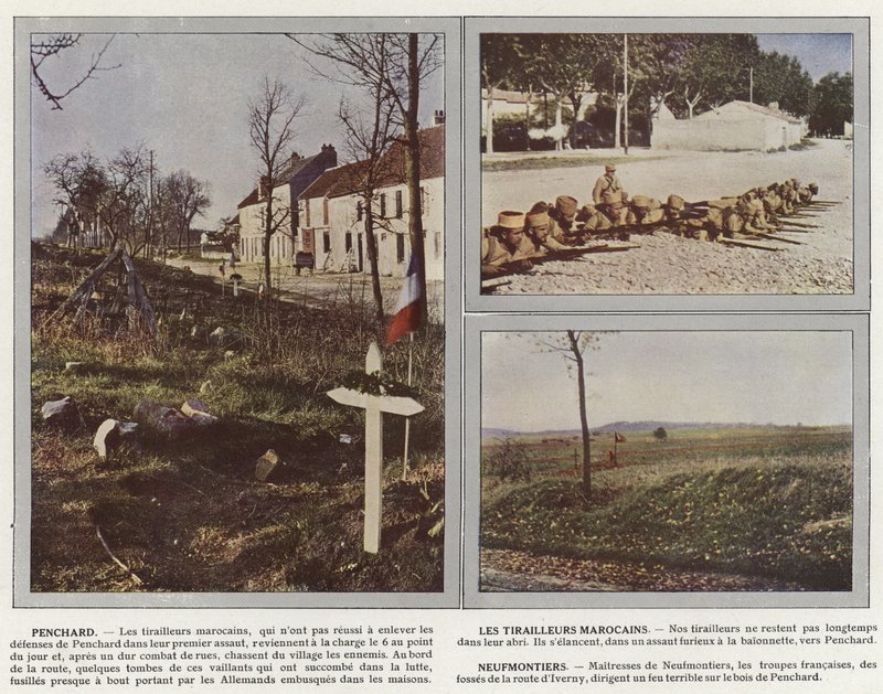 Penchard, os fuzileiros marroquinos, Neufmontiers de Jules Gervais Courtellemont