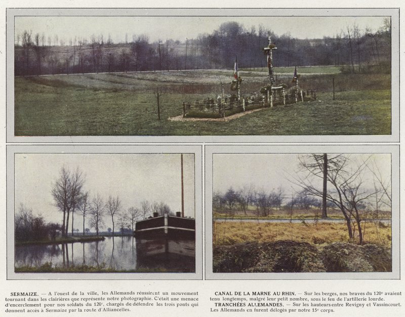 Sermaize, Canal Marne-Rhine, fatias alemãs de Jules Gervais Courtellemont