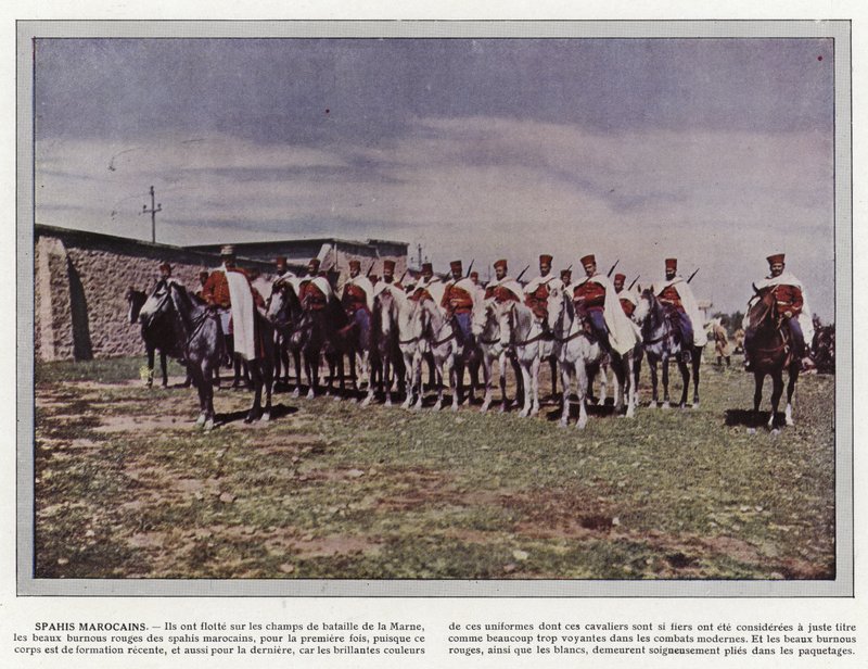 Spahis marroquino de Jules Gervais Courtellemont