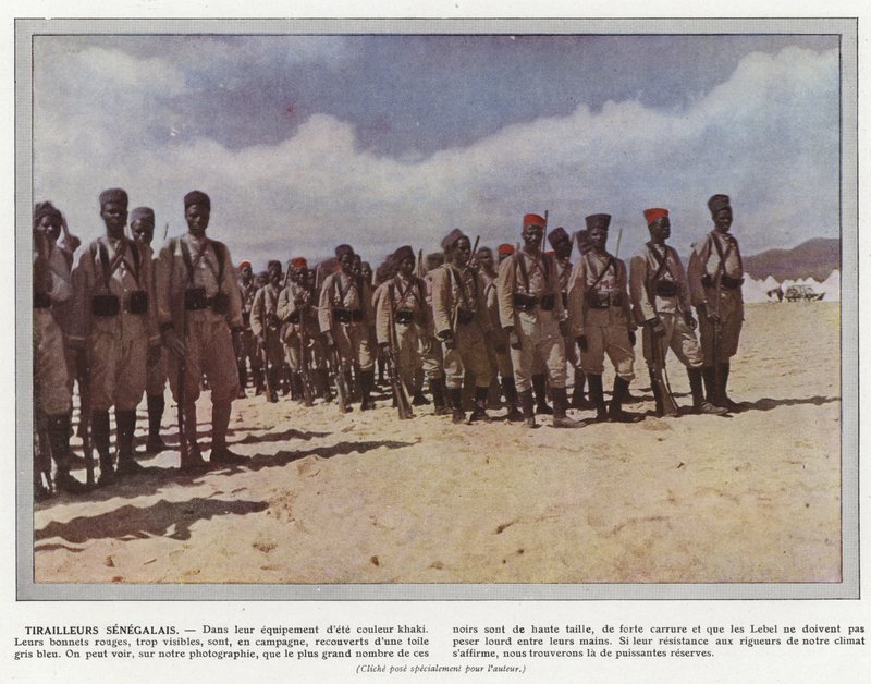 Fuzileiros senegaleses de Jules Gervais Courtellemont
