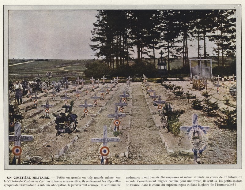 Um cemitério militar de Jules Gervais Courtellemont