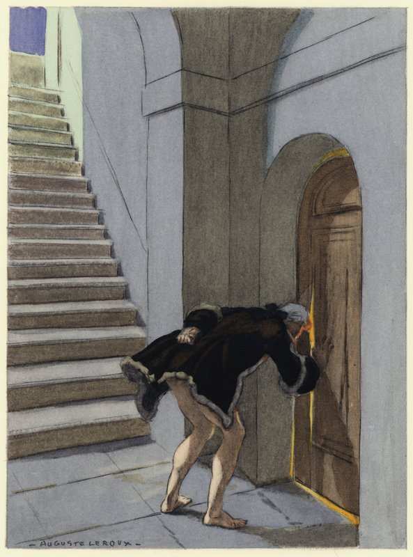 Ilustração para as memórias de Casanova (litografia a cores) de Jules Marie Auguste Leroux