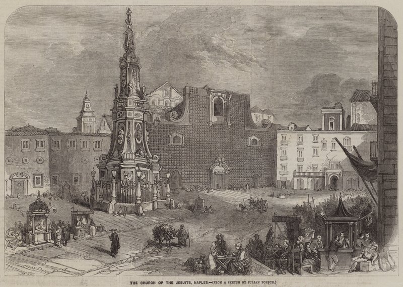 A igreja dos jesuítas, Nápoles de Julian Portch