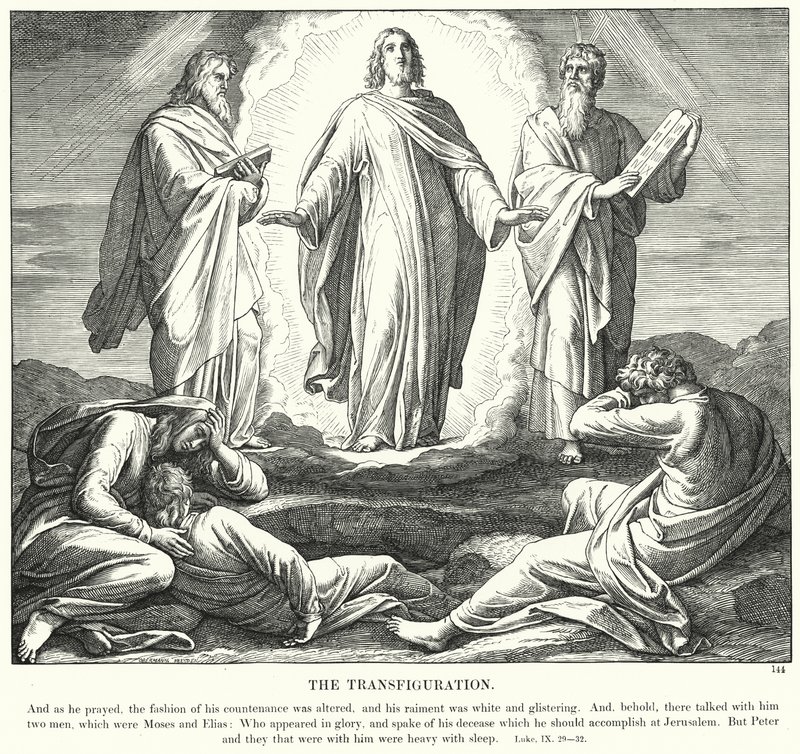 A Transfiguração (gravura) de Julius (after) Schnorr von Carolsfeld