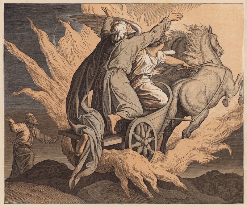 A tradução de Elias, 2 Reis, II de Julius (after) Schnorr von Carolsfeld