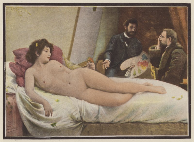 A bela Laurette (cor litho) de Julius C. (after) Rolshoven