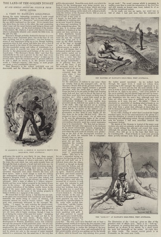 A terra da pepita de ouro, uma visita ao campo de ouro de Hannan de Julius Mandes Price