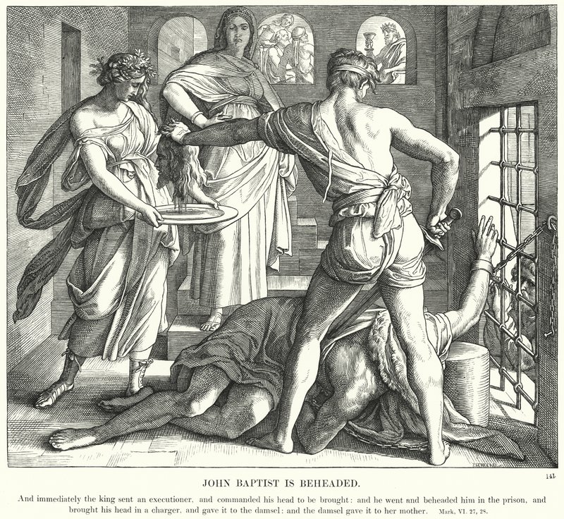 João Batista é decapitado de Julius Schnorr von Carolsfeld