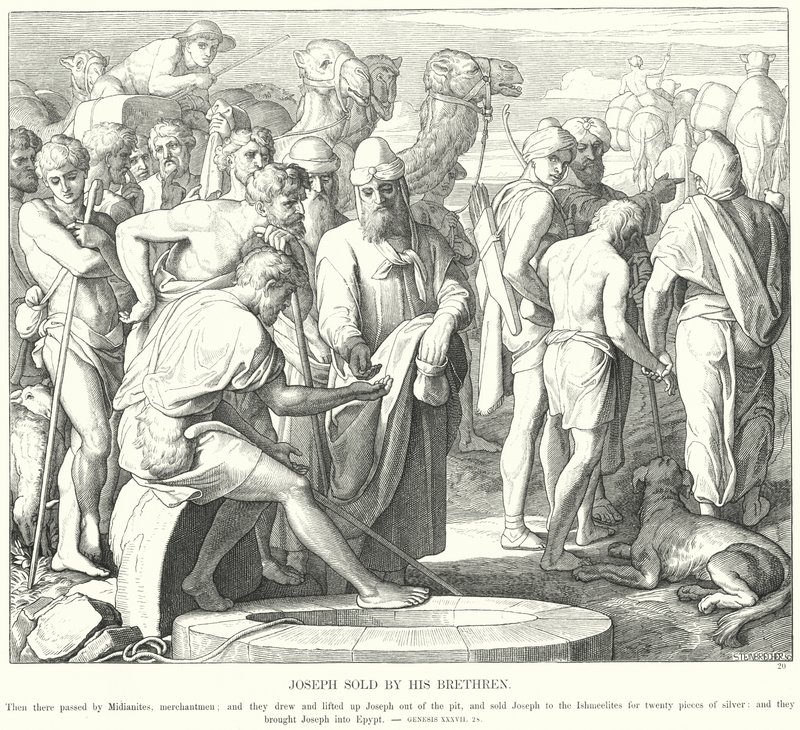 Joseph vendido por seus irmãos de Julius Schnorr von Carolsfeld