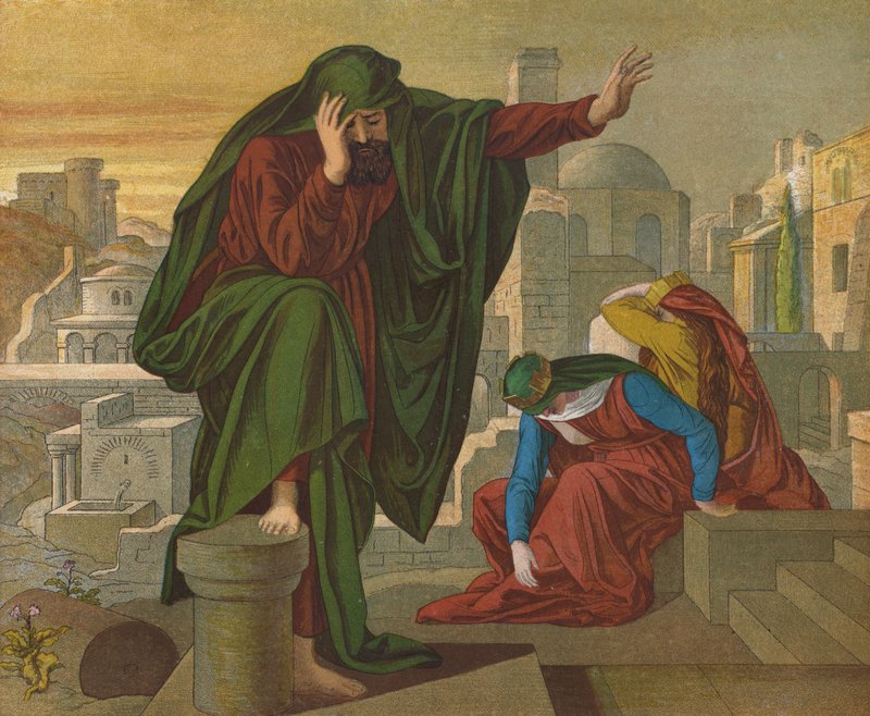 A lamentação de Jeremias de Julius Schnorr von Carolsfeld