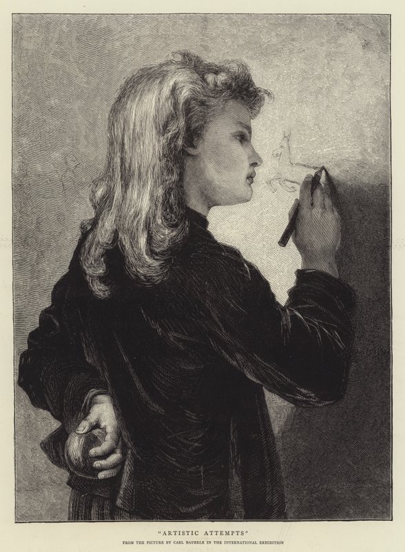 Tentativas artísticas de Karl Wilhelm Friedrich Bauerle