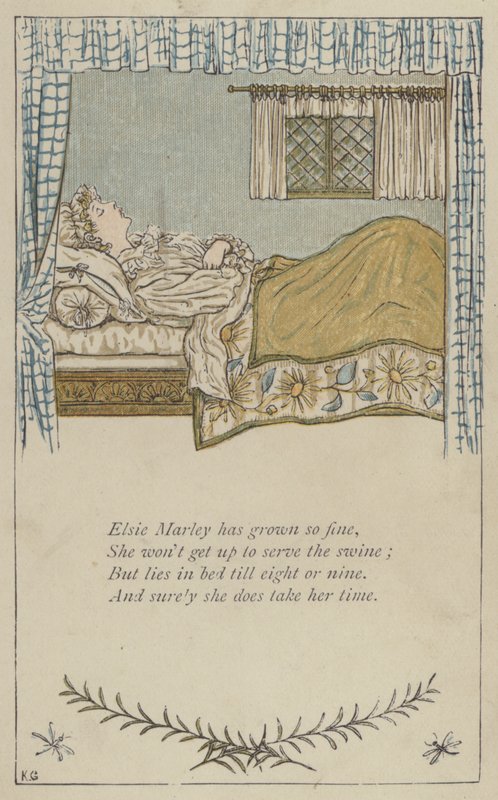 Elsie Marley cresceu tão bem (cor litho) de Kate (after) Greenaway
