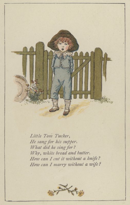Pequeno Tom Tucker (cor litho) de Kate (after) Greenaway