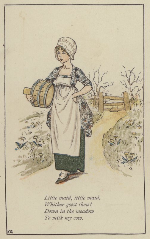 Criadinha, criadinha (cor litho) de Kate (after) Greenaway