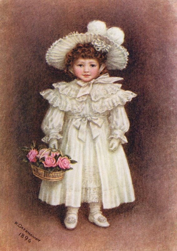Vera Evelyn Samuel (litografia a cores) de Kate (after) Greenaway