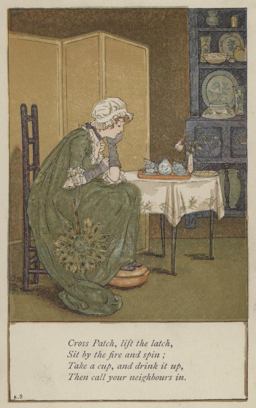 Cross Patch, levante a trava de Kate Greenaway