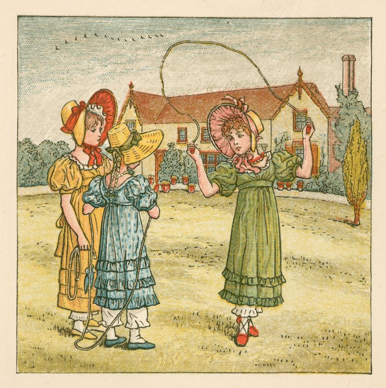 Meninas, pular de Kate Greenaway