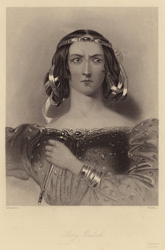 Shakespeare: Macbeth, Lady Macbeth, Ato 2, Cena 2 (gravura) de Kenny Meadows