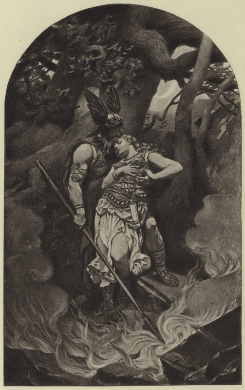 Adeus de Wotan a Brunhild (fotogravura) de Konrad Dielitz
