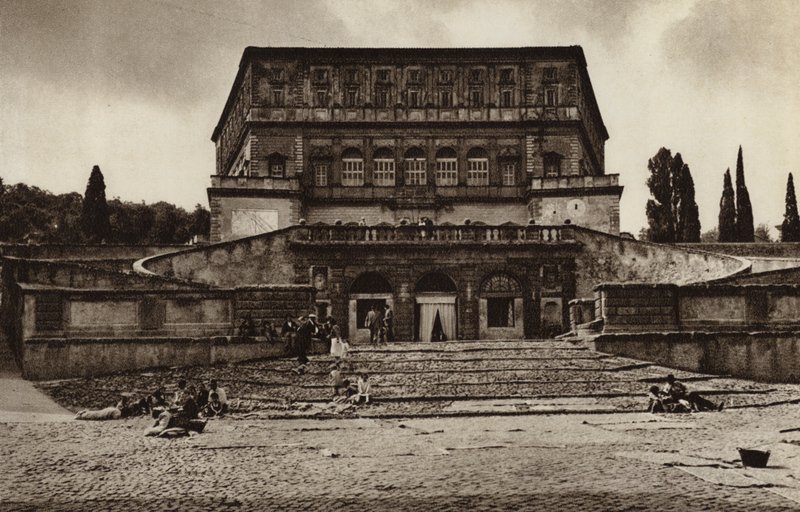Itália: Caprarola, Palazzo Farnese (foto a p/b) de Kurt Hielscher