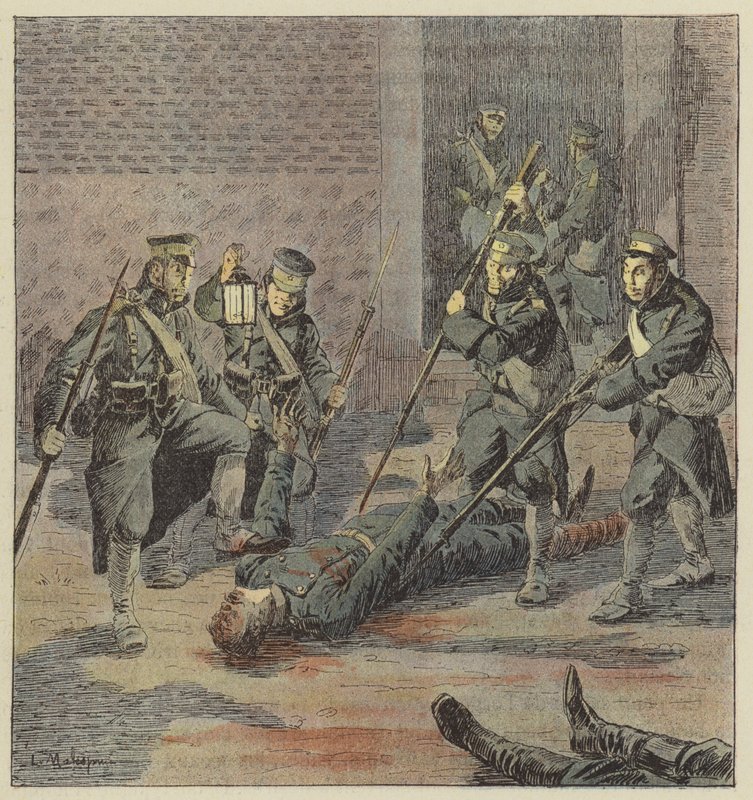 Feridas russas massacradas por soldados japoneses de L. Malespine