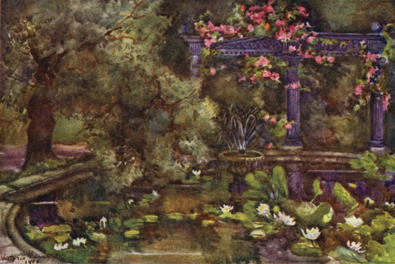 O Jardim de Sir Laurence Alma-Tadema, RA (cor litho) de Lady Victoria Marjorie Harriet Manners