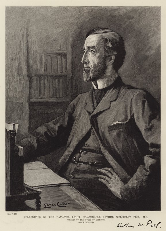 Celebridades do Dia, o Honorável Arthur Wellesley Peel, MP de Lance Calkin
