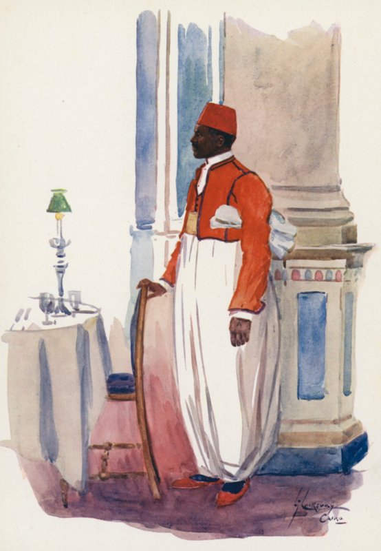 Povo do Egipto: Empregado de mesa, Shepheard
