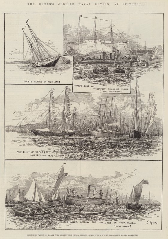 Revisão Naval do Jubileu da Rainha no Spithead de Lancelot Speed