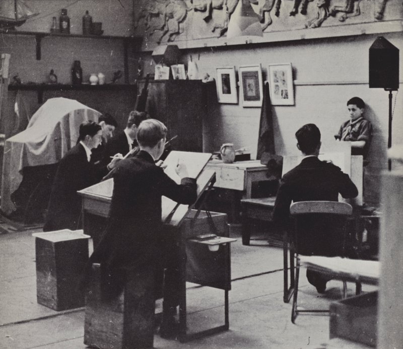 Escola de Desenho, Eton (foto a p/b) de Laszlo Moholy Nagy