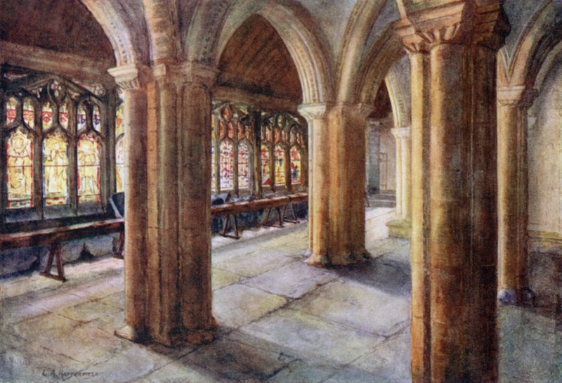 O claustro, catedral de bristol de Laura Annie Happerfield