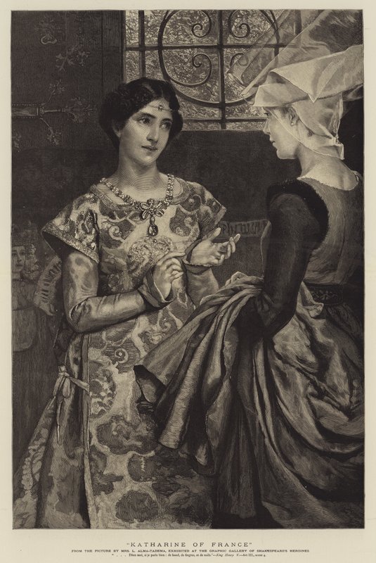 Katharine da França de Lawrence Alma Tadema